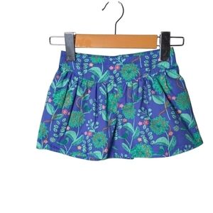 Tea Collection Vibrant Tropical Floral Cotton Culotte Shorts‎ Size 2
